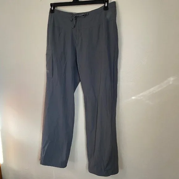 Mountain Hardwear size Women's 10/32 Gray Cargo Stretchy Hiking Outdoors Pants - Picture 1 of 11